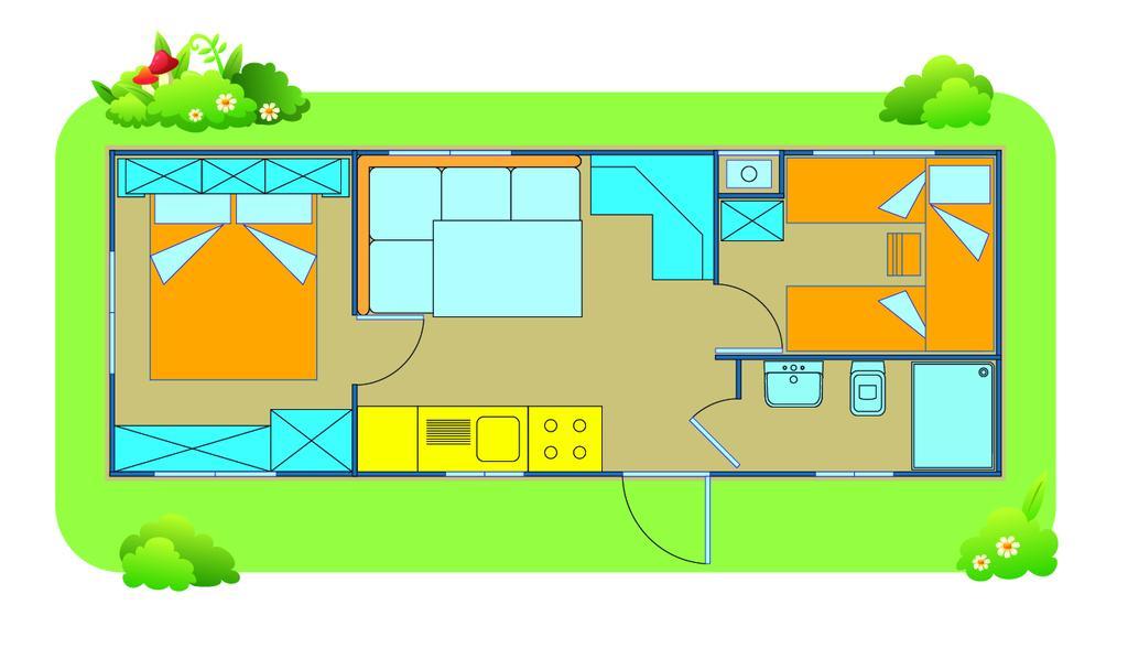 Happy Camp Mobile Homes In Camping Village Rosapineta روسولينا ماري المظهر الخارجي الصورة
